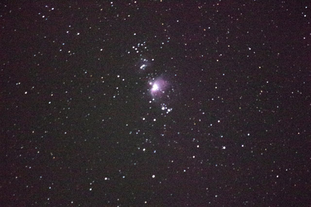超高感度でスナップ撮影したM42(ISO51200露光5秒)